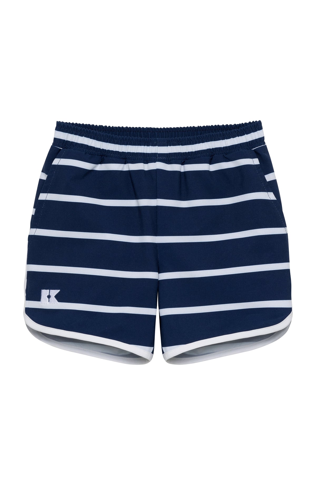 Retro Super Shorts in Navy & White