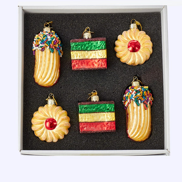 Noble Gems Cookie Glass Ornament Set, 6-Piece Box Set | Over The Moon