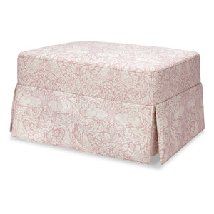 Morris & Co. x Namesake Crawford Gliding Ottoman Pure Brer Rabbit in Rose