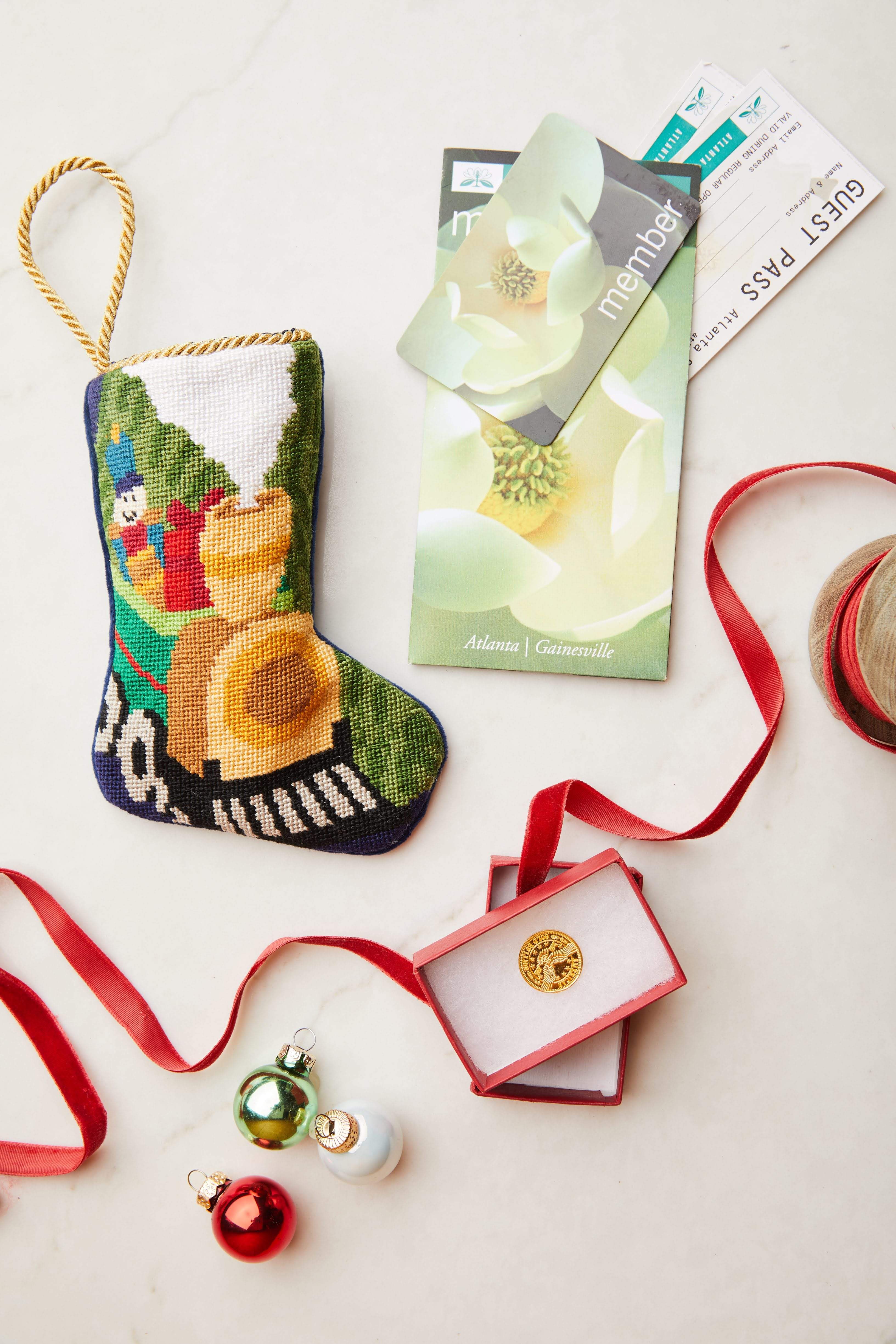 Train-themed Bauble Stockings