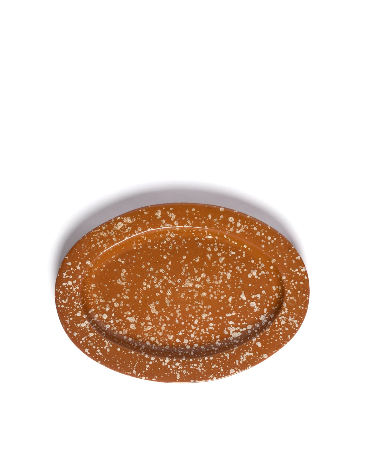Splatter Serving Platter in Terracotta & Cream