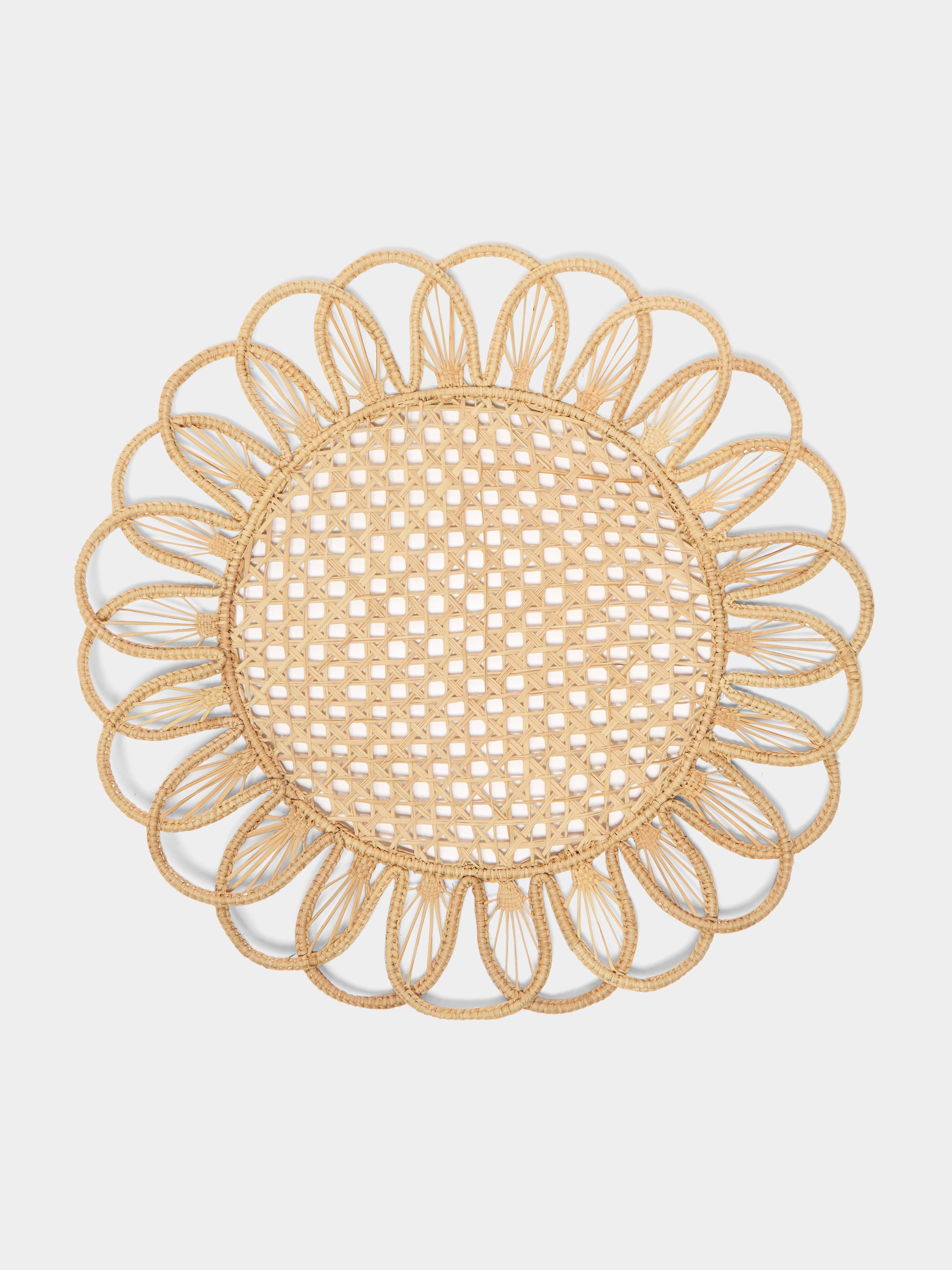 Coro Cora Rings Handwoven Iraca Palm Placemats (Set of 4)