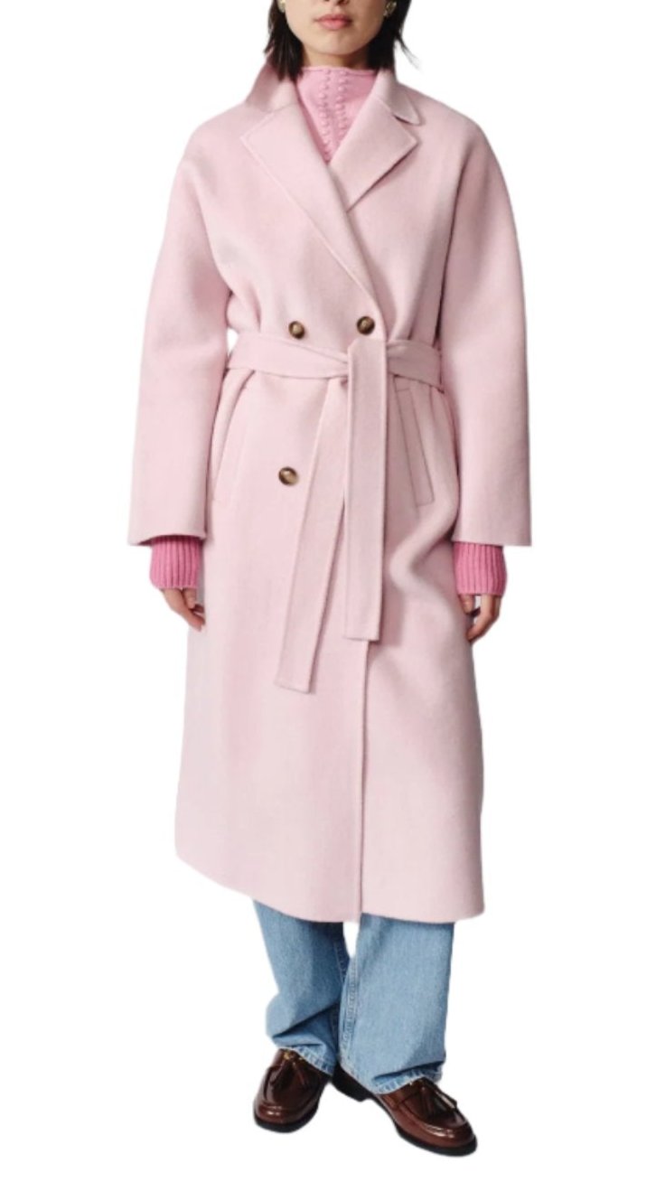 奈緒様❣️定価26万円 ドゥーズィエムクラス Cashmere Gown Coat Nicola Cashmere Coat in Pink | Over The Moon