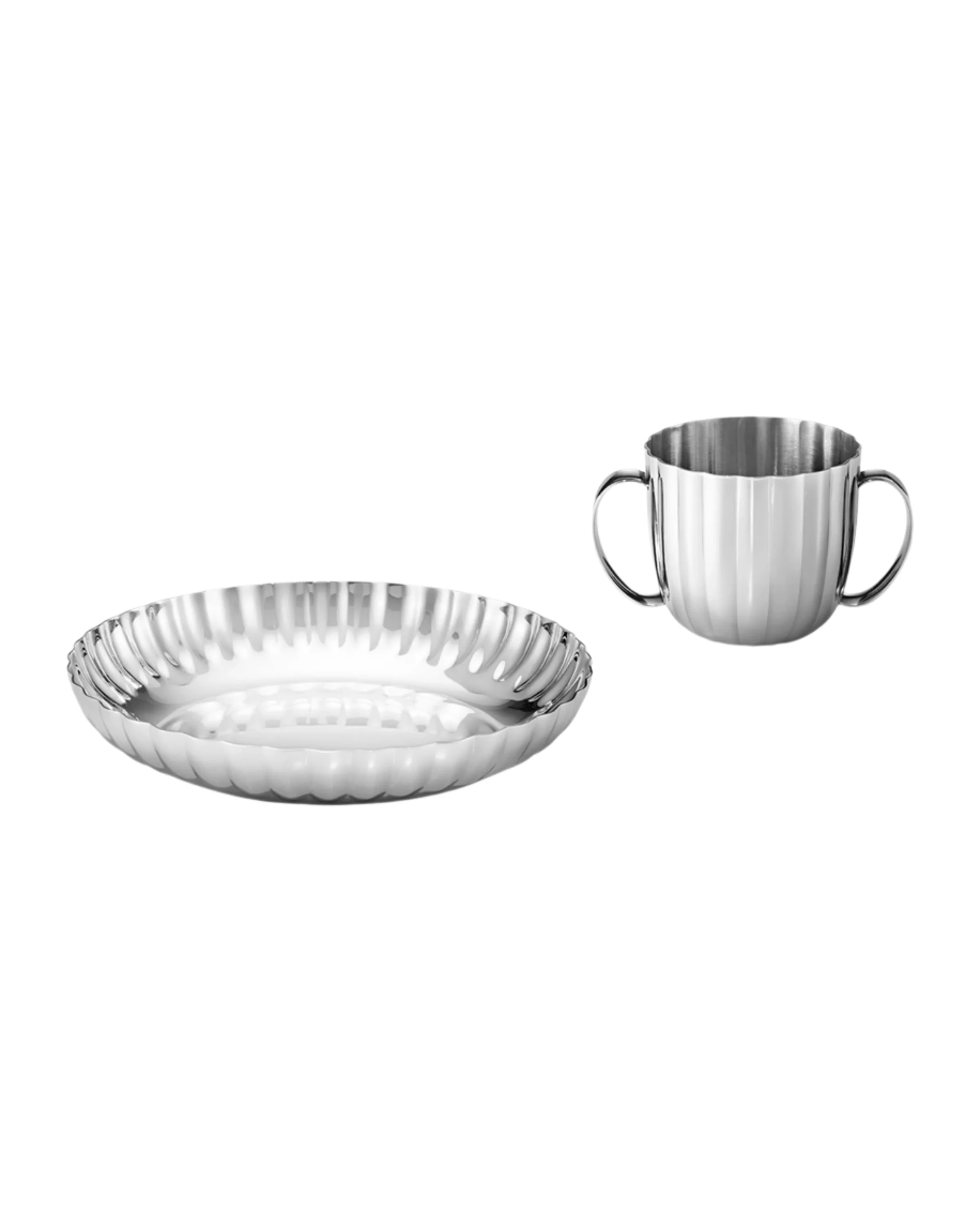 Bernadotte Child Set, Deep Plate And Cup, Set of 2