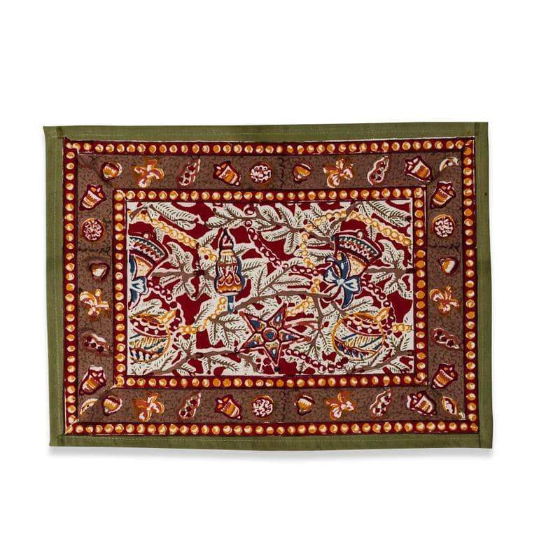 Noel Mats in Red & Green, Set of 6