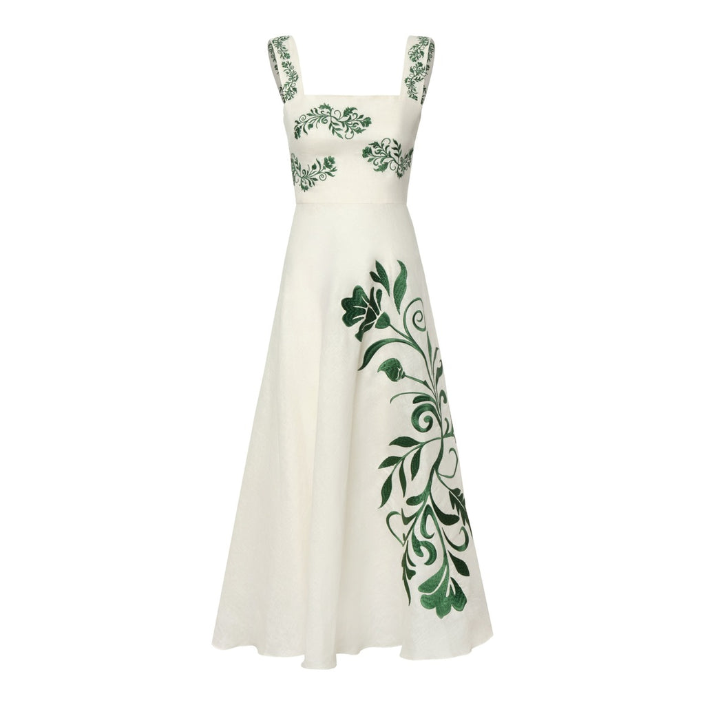 noelia-embroidered-linen-midi-dress-in-ivory-green-buganvilias