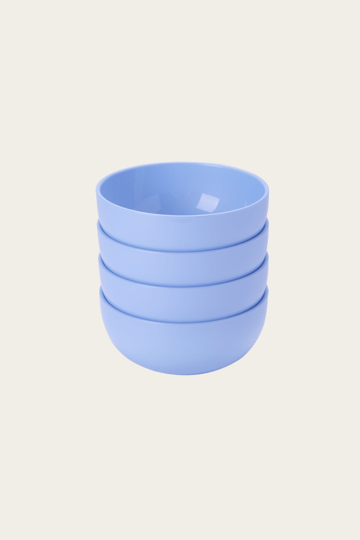 Set of four pastel bowls