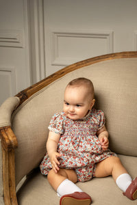 Gabriela Dress in Scarlet Garden