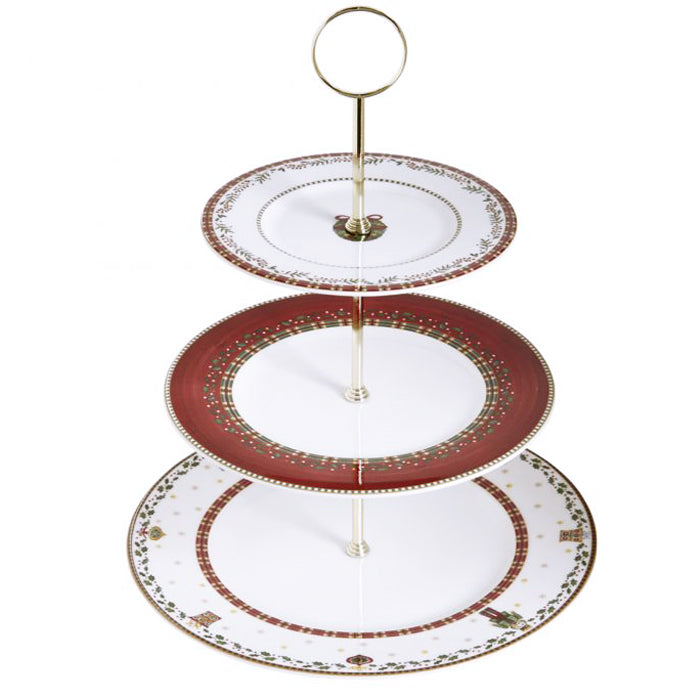 Prouna Nutcracker 3-Tier Cake St& White Background Photo