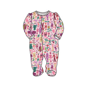 nutcracker pink girls snap baby onesie joy street CAD