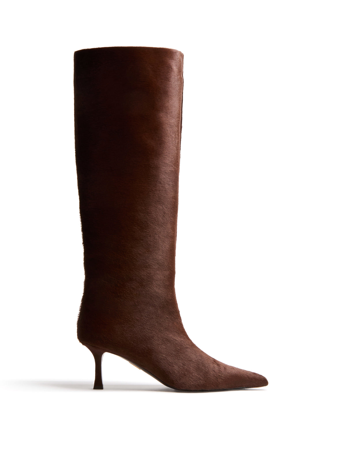 Odette Knee Boot in Brown Calf