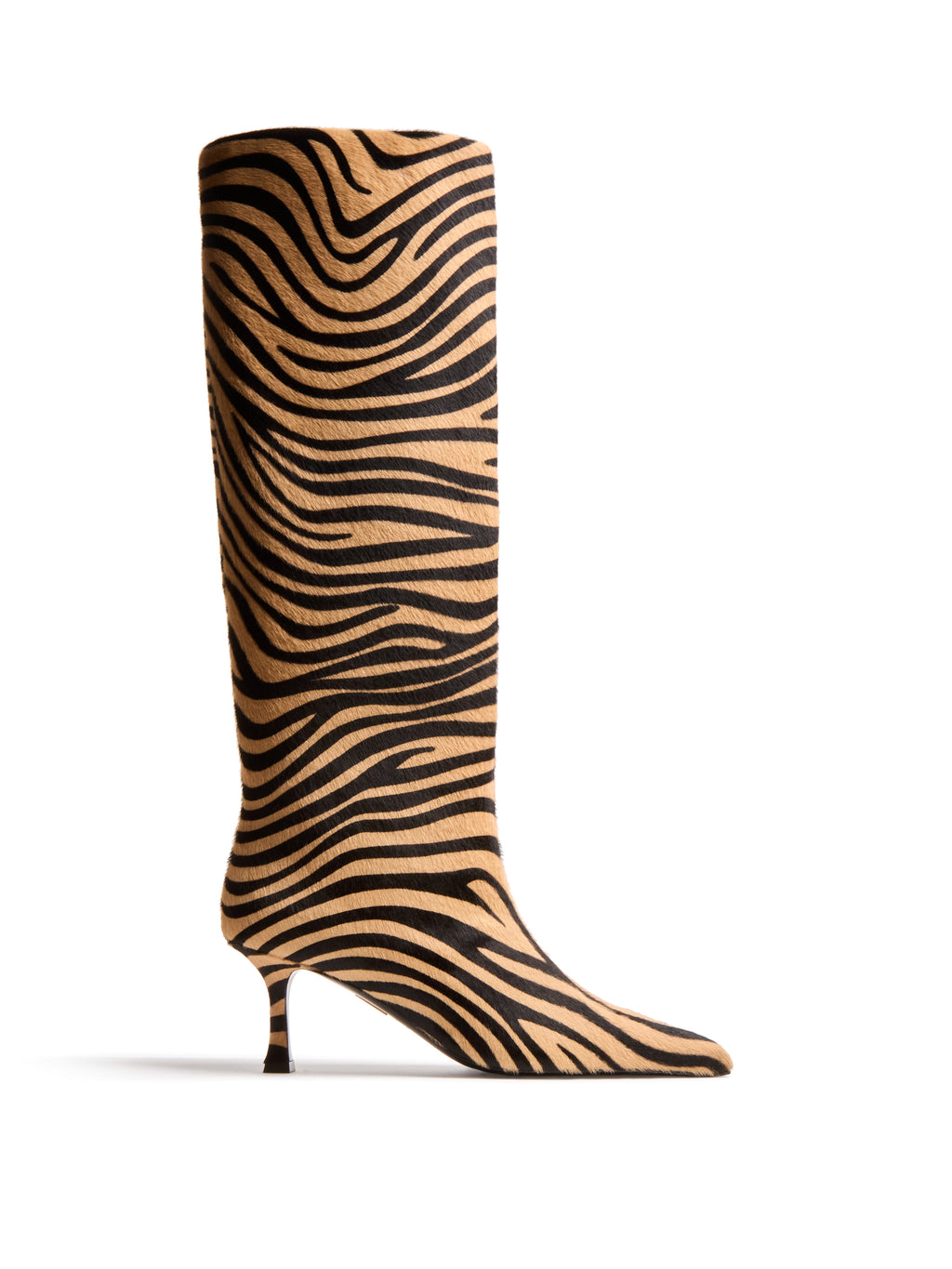 Odette Knee Boot in Tiger Calf