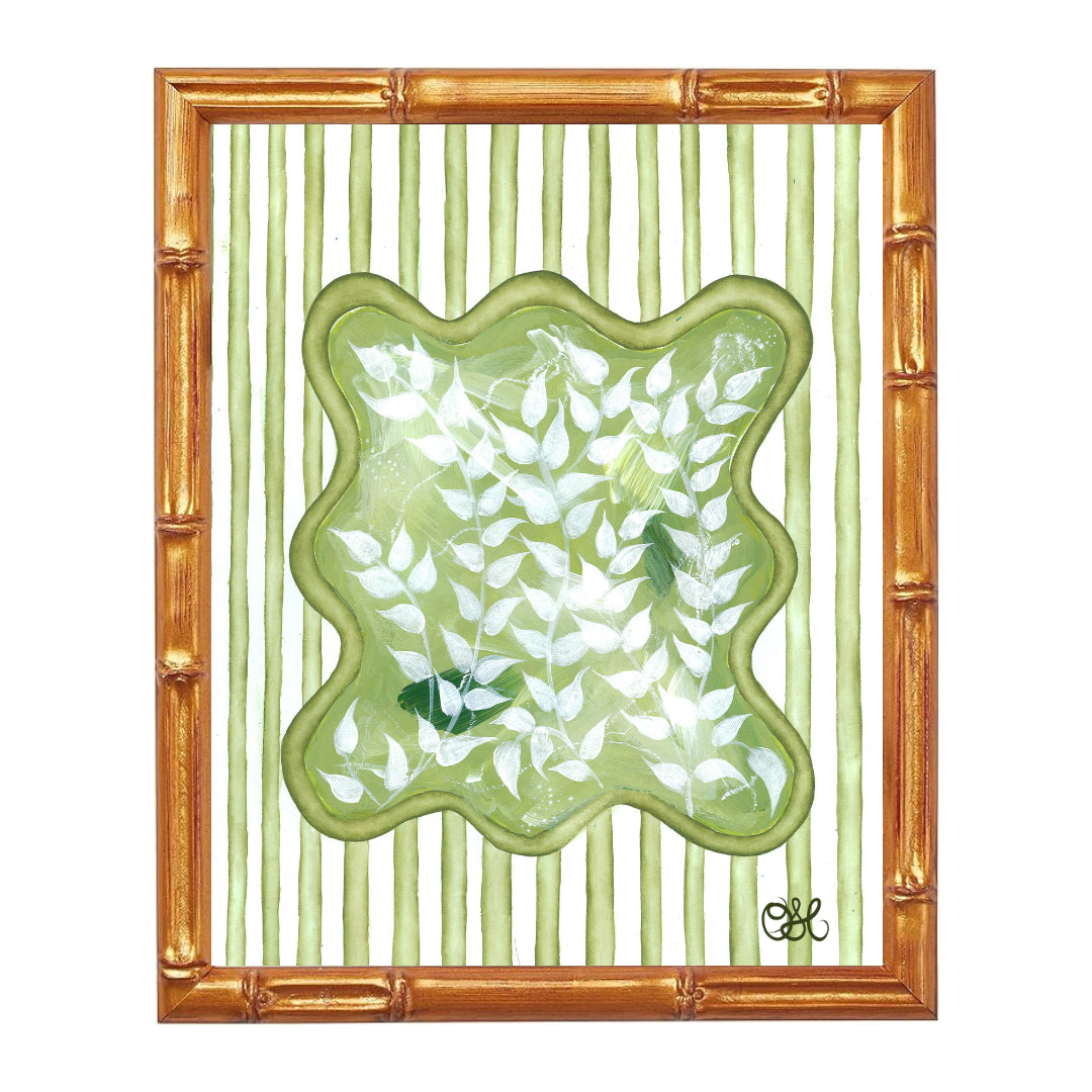 Chinoiserie Tourbillon En Vert Art Print
