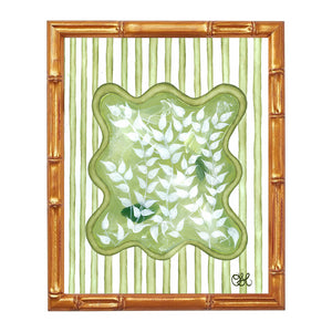 Chinoiserie Tourbillon En Vert Art Print