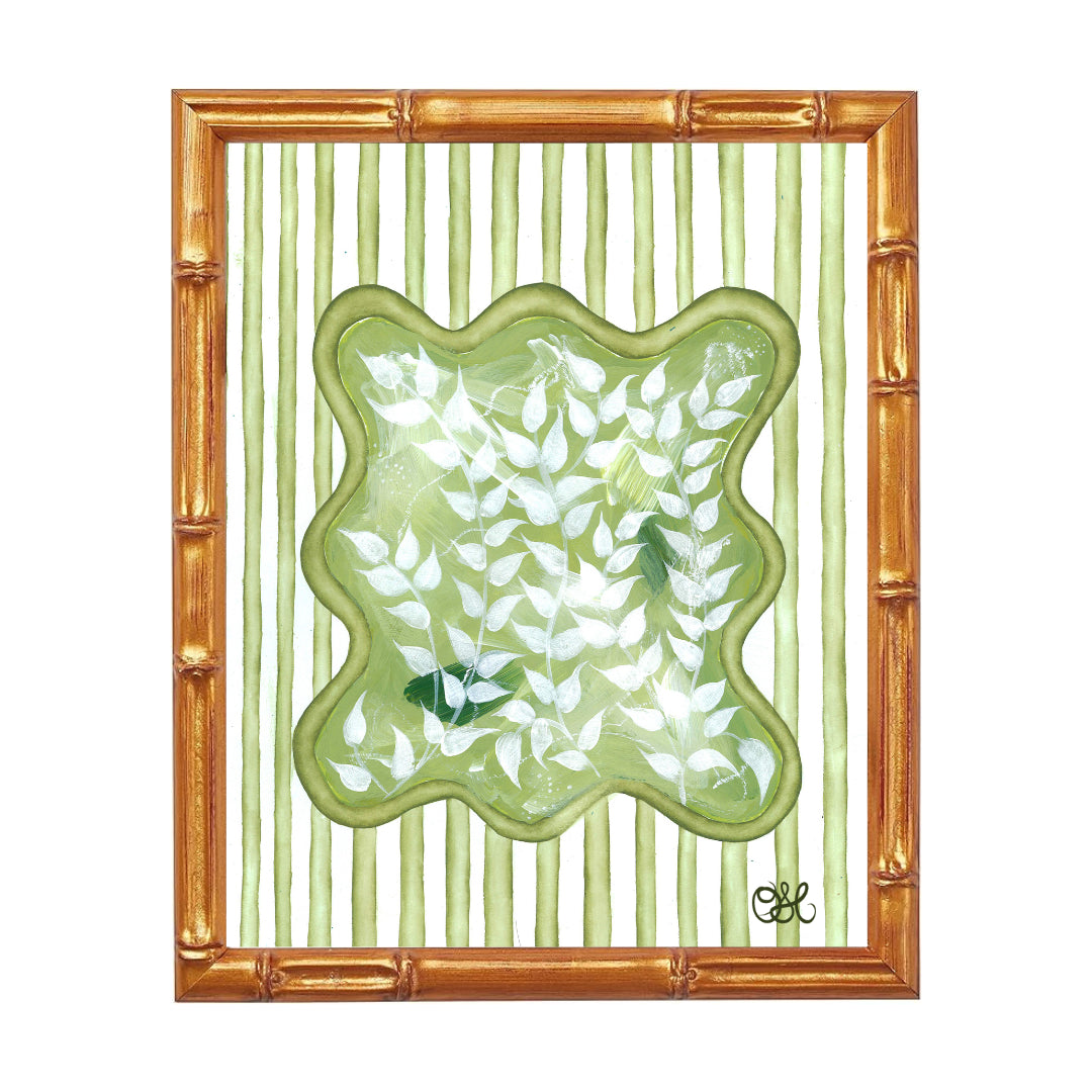 Chinoiserie Tourbillon En Vert Art Print