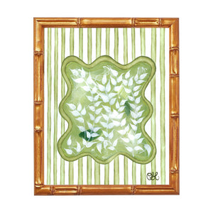 Chinoiserie Tourbillon En Vert Art Print
