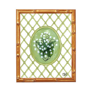 Lily of the Valley Trellis En Vert Art Print