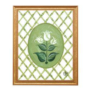 French Tulips En Vert Art Print