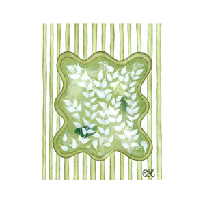 Chinoiserie Tourbillon En Vert Art Print