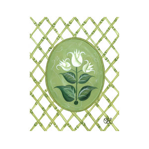 French Tulips En Vert Art Print