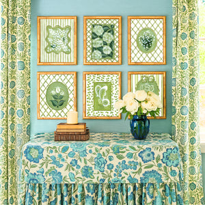 En Vert Botanical Prints, Set of 6
