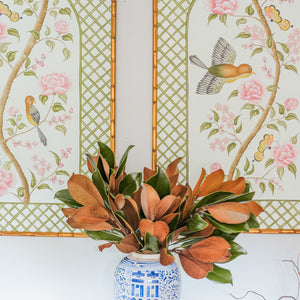 Original Chinoiserie Panels on Silk | Le Jardin De Elizabeth, Set of 2