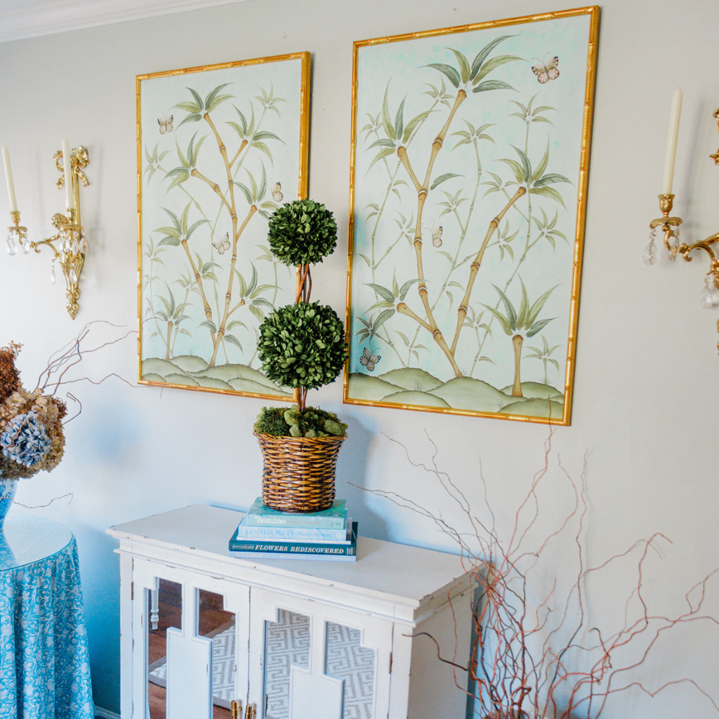 Chinoiserie Panel Print Pair | Bamboo En Fleur