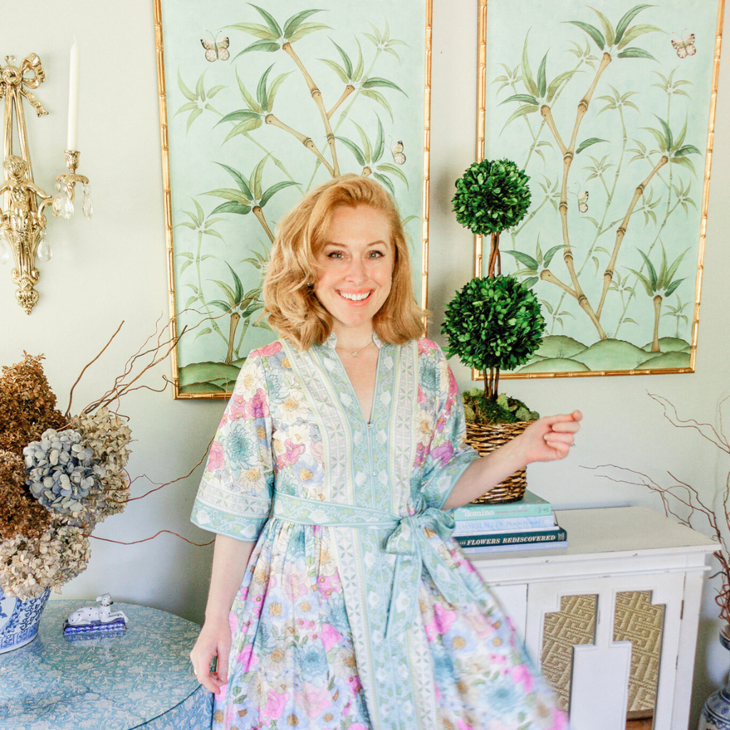 Bamboo En Fleur Triptych | Chinoiserie Panel, Set of 3