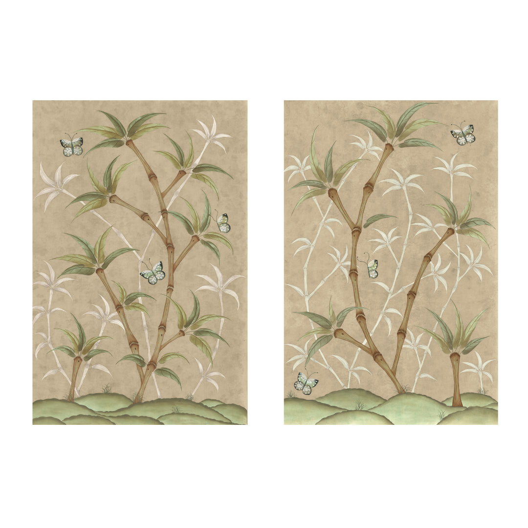 Chinoiserie Panel Print Pair | Bamboo En Fleur