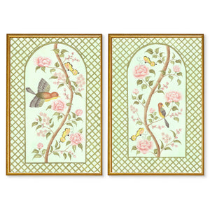 Chinoiserie Panel Print Pair | Le Jardin De Elizabeth