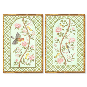 Chinoiserie Panel Print Pair | Le Jardin De Elizabeth