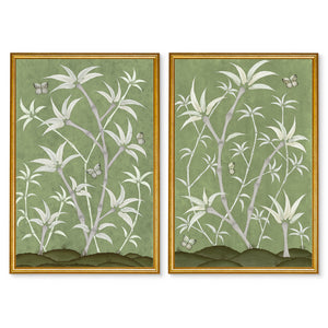 Chinoiserie Panel Print Pair | Bamboo En Fleur