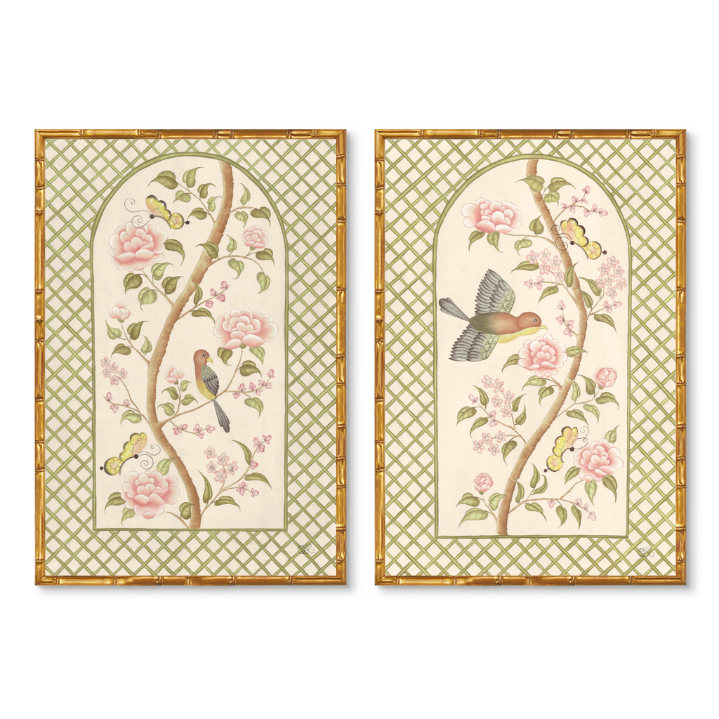 Chinoiserie Panel Print Pair | Le Jardin De Elizabeth