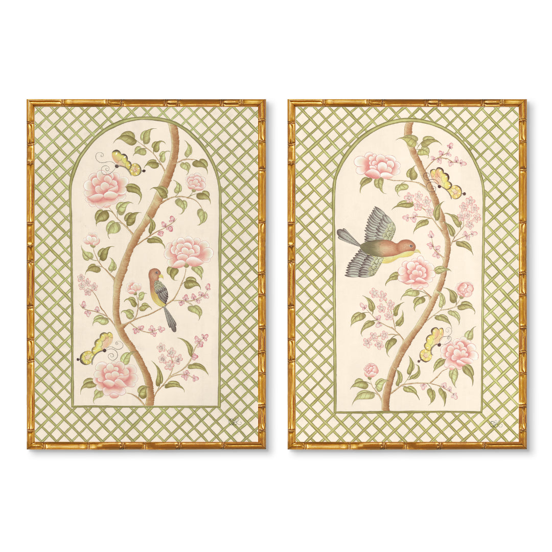 Chinoiserie Panel Print Pair | Le Jardin De Elizabeth