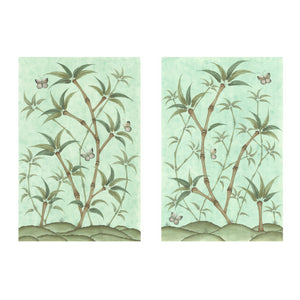 Chinoiserie Panel Print Pair | Bamboo En Fleur