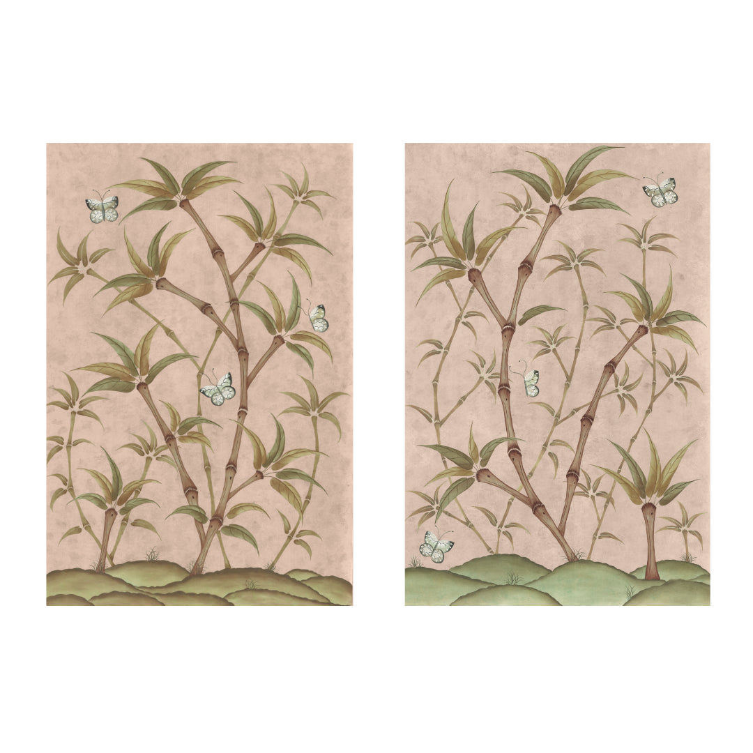 Chinoiserie Panel Print Pair | Bamboo En Fleur