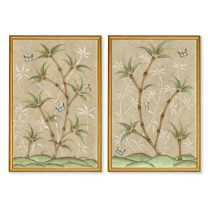 Chinoiserie Panel Print Pair | Bamboo En Fleur
