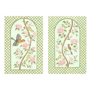 Chinoiserie Panel Print Pair | Le Jardin De Elizabeth