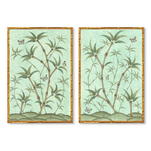 Chinoiserie Panel Print Pair | Bamboo En Fleur