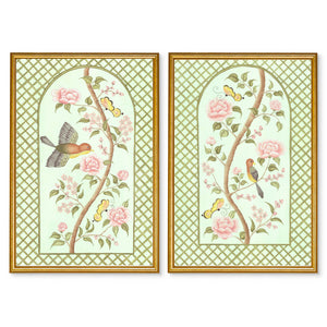 Chinoiserie Panel Print Pair | Le Jardin De Elizabeth
