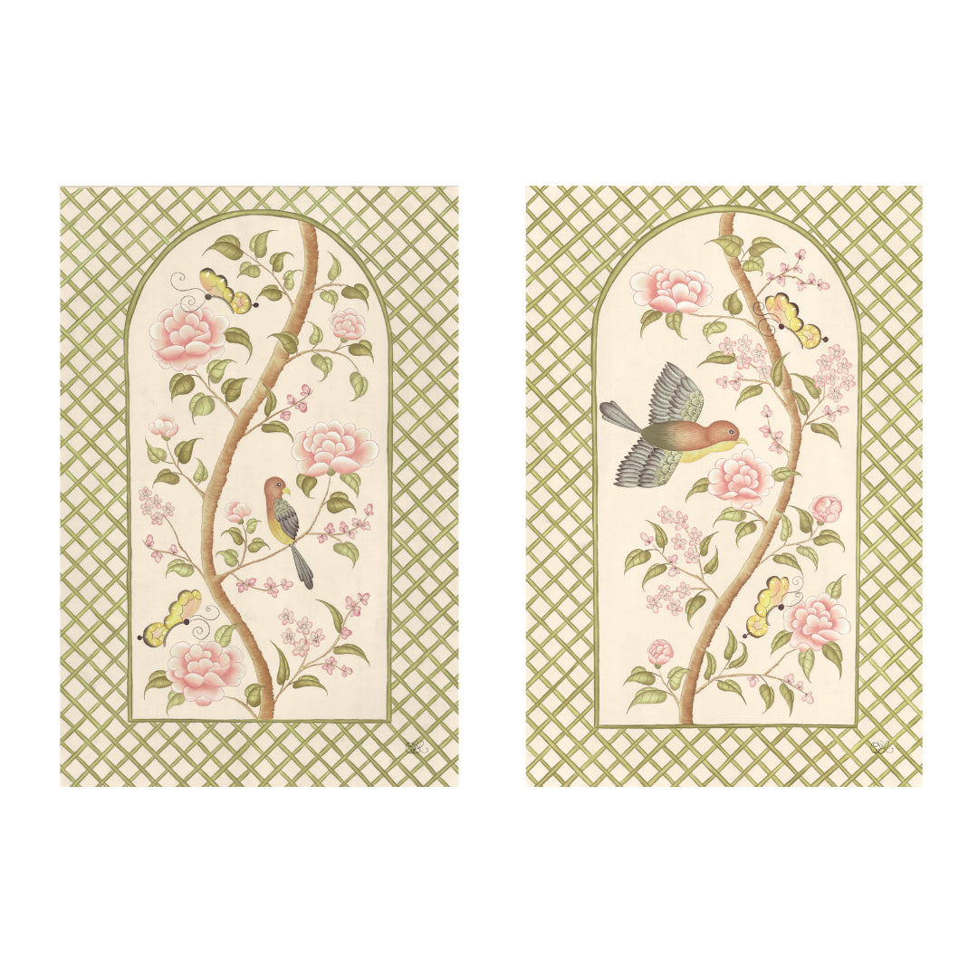 Chinoiserie Panel Print Pair | Le Jardin De Elizabeth