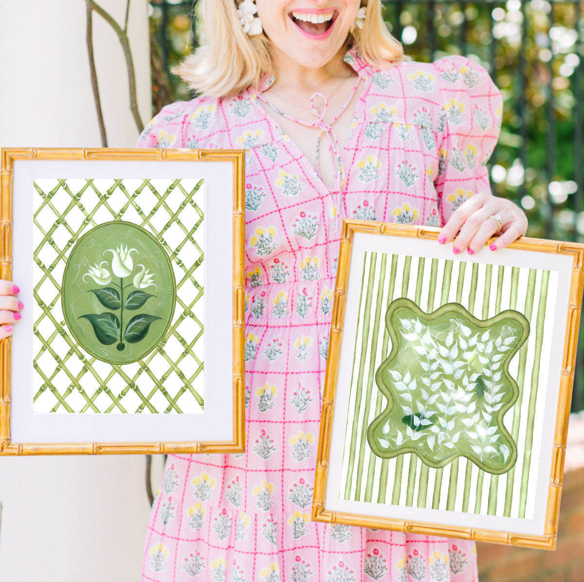 En Vert Botanical Prints, Set of 6