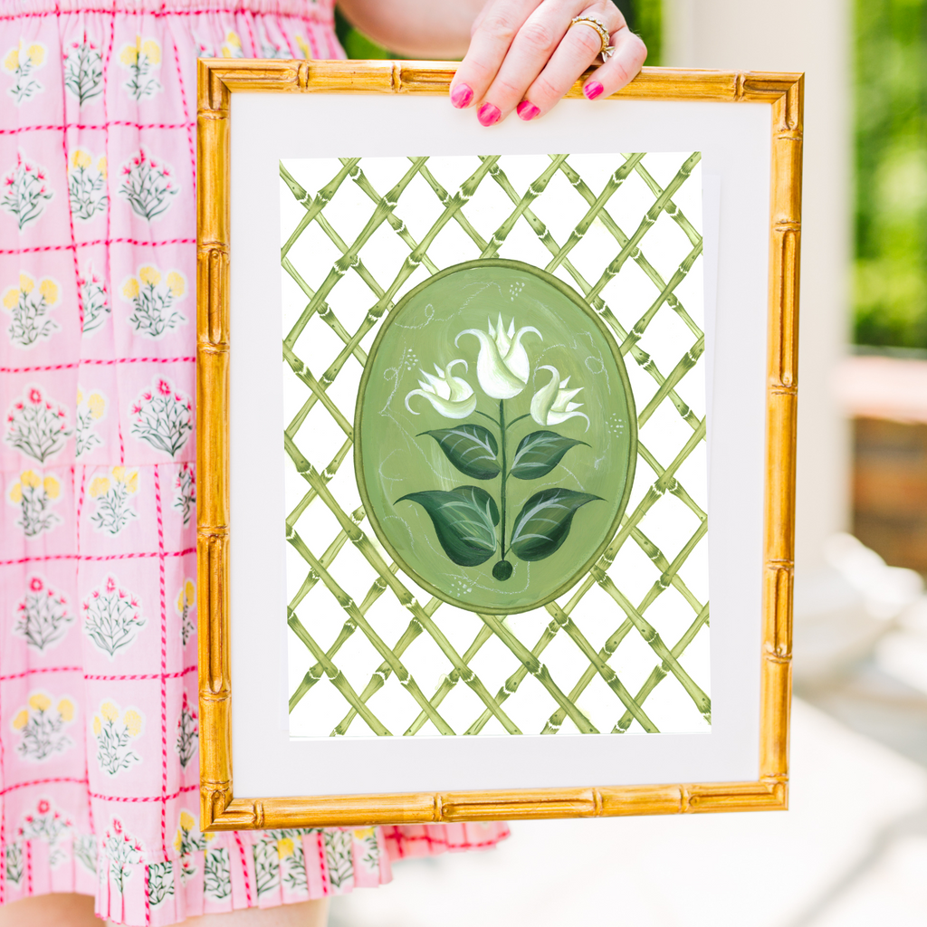 En Vert Botanical Prints, Set of 4