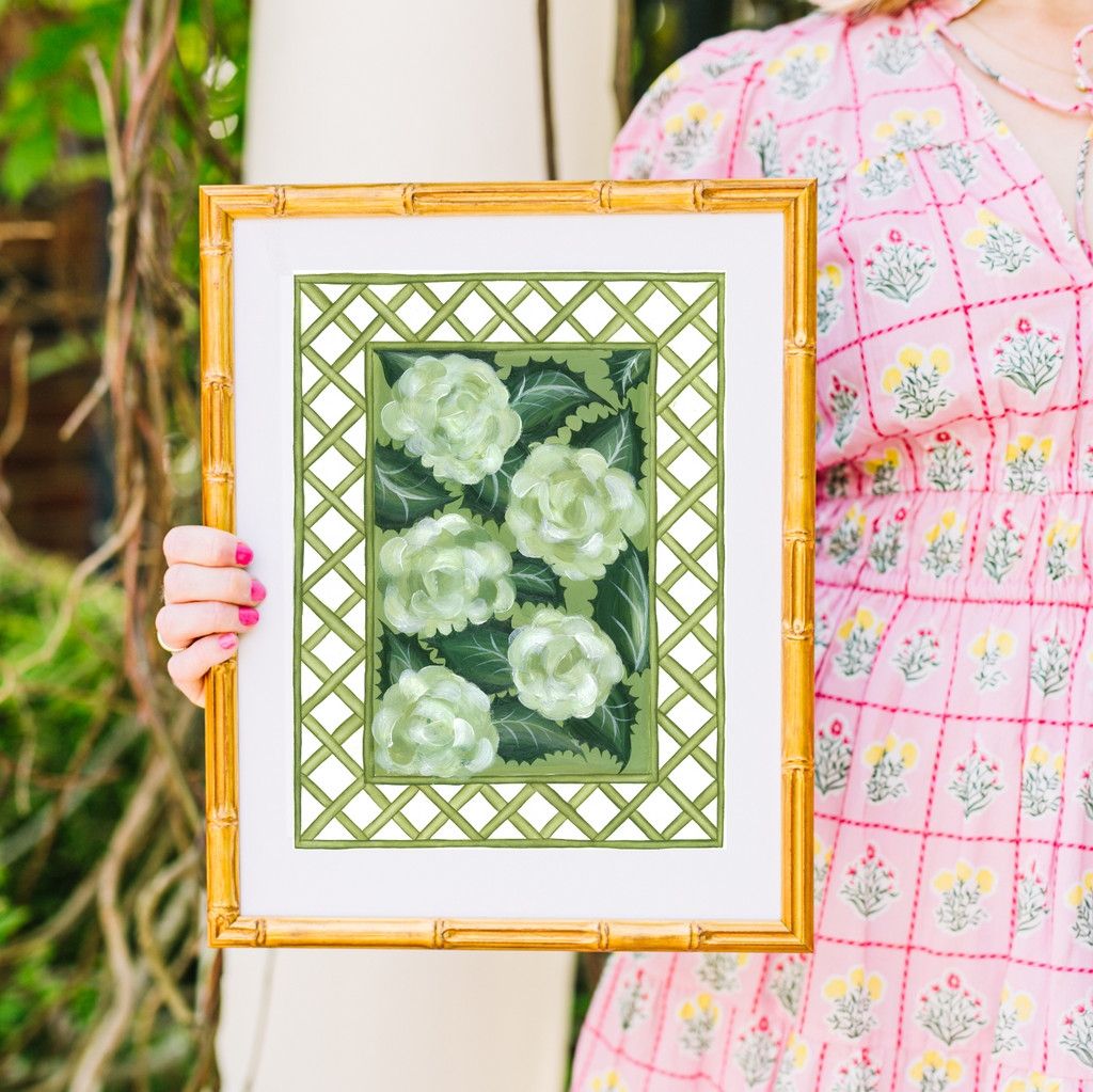 Original Hydrangea Trellis En Vert