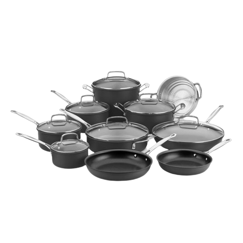17-Piece Chef's Classic® Nonstick Hard Anodized Set in Black