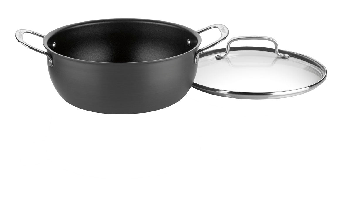 Chef's Classic® Nonstick Hard Anodized 5 Quart Chili Pot with Cover in Black