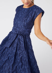 Olivia Dress in Navy Organza