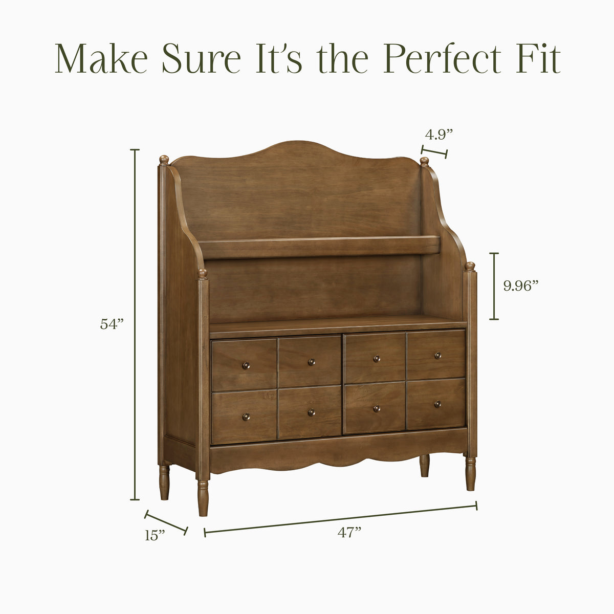 Liberty Library Hutch in Natural Walnut