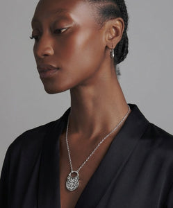 The Shackle of Ophelia Necklace in Blackened Silver