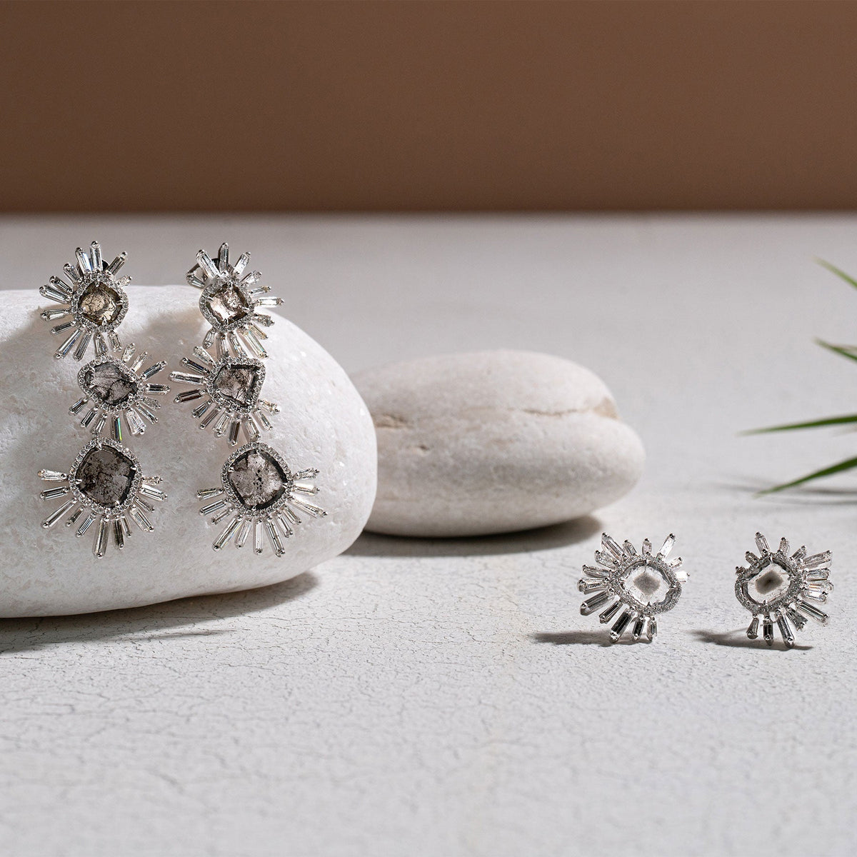 Organic Beauty Sunburst Studs - Jewelry - RUCHI New York